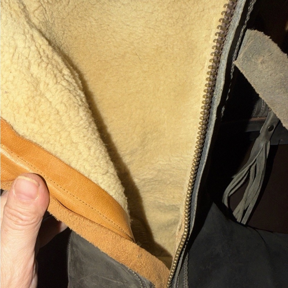 Penelope Chilvers Gray Leather Winter Boots - Picture 7 of 9